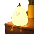 thumbnail image 2 of right Pear-shaped Table Lamp Creative Room Small Color Changing Desk Lamp for Bedroom Kitchen Stairs Hallway Garage, 2 of 7