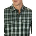 thumbnail image 2 of Nautica Mens Plaid Button Up Shirt, Green, Small, 2 of 3