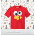 thumbnail image 2 of Shop4Ever Silly  Eye Turkey Face Thanksgiving Toddler's Cotton T-Shirt 3T Red, 2 of 6