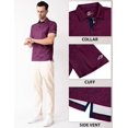 thumbnail image 4 of Men's Golf Shirts Short Sleeve Moisture Wicking Dry Fit Print Patterns Collared Performance Polo Golf Shirts for Men, 4 of 6