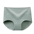 thumbnail image 4 of YWDJ Cotton Lightweight High Waist No Show Fashion Briefs Comfortable Cotton High Waist Underwear Sexy Panties Green L, 4 of 5