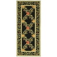thumbnail image 6 of SAFAVIEH Chelsea Makayla Floral Wool Area Rug, Black, 3' x 3' Round, 6 of 11