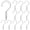 White 12pcs, variant on 24pcs Laundry Hooks Clip Plastic Clothes Hangers Pins Super Strong Hanger Clips for Bathroom Travel Portable,Pink