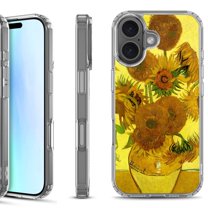 For iPhone 17 Shockproof Protective Phone Case, by OneToughShield - Sunflower