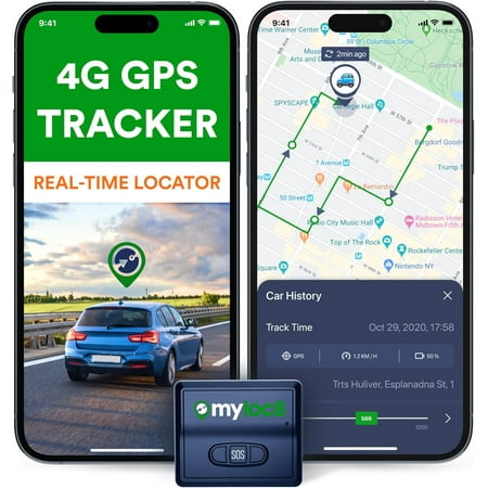 GPS Tracker for Vehicles with Magnet – 4G LTE Real-Time Location Device with App, Long Life Battery – Anti-Theft GPS Tracker for Car, Motorcycle, Scooter, Bike (Subscription Required)