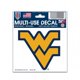 thumbnail image 1 of Wincraft NCAA West Virginia Mountaineers 3x4 calcomanía multiusos, talla única, color del equipo, 1 of 1