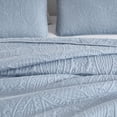 thumbnail image 6 of Chezmoi Collection Austin Queen Oversized Bedspread Set, 3-Piece Lightweight Microfiber Quilted Coverlet for All Seasons, Cool Gray, 6 of 9