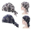 thumbnail image 1 of 2 piezas de turbante para mujer, gorro para cáncer de quimioterapia, cabeza atado, sombrero, para la cabeza Colco Turban musulmán sombrero quimio gorra, 1 of 8