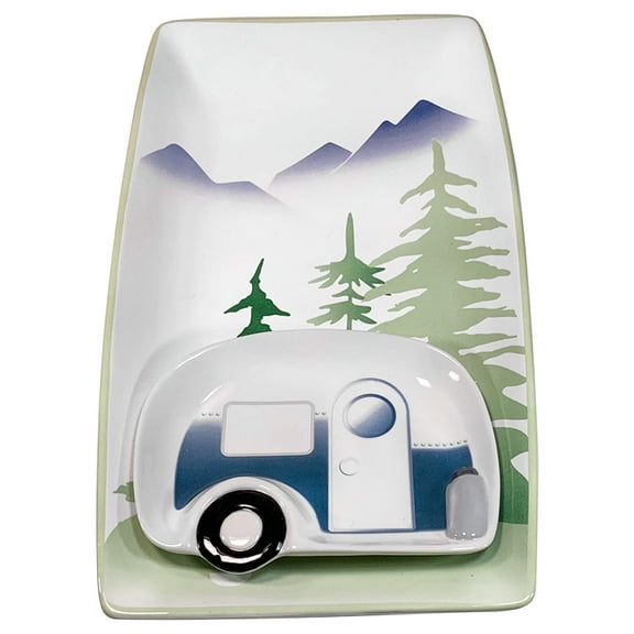 Streamline Imagined Camper Van 2 Piece Platter Set