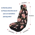 thumbnail image 4 of Pofeuu Rose Flowers Print Automotive Car Seat Covers Flat Cloth Full Set Seat Covers,Car Seat Covers front seats for Cars Trucks and SUVs(Two packs), 4 of 7