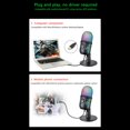 thumbnail image 4 of USB Condenser Microphone  Noise Cancellation  Angle Adjustable  2 Meter Cable for Gaming  Live Streaming  Recording, 4 of 11