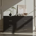 thumbnail image 2 of Tcbosik Modern 8-Drawer Double Dresser, 47.24" Wide Bedroom or Living Room Organizer, Black, 2 of 9