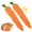 29.5in*2, variant on No Stuffing Dog Toys, Giant Carrot Dog Toy - Calming Squeaks Stuffless Toy, 29 in Soft Crinkle Plush for Large Medium Small Dogs