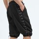thumbnail image 4 of Pantalones de Cintura Elástica Casual de Color Sólido Pantalones Delgados con Bolsillos, Correas Laterales Cordones de Cintura Elástica Pantalones Cómodos para el Verano Diario, 4 of 6