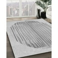 thumbnail image 3 of Ahgly Company Tapis de Zone Carré Transitionnel Gris Canon Lavable en Machine, 8 Pieds Carré, 3 of 7