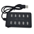 thumbnail image 1 of Concentrador USB 2.0 Unbranded Adaptador de 10 Puertos Alta Velocidad para Dispositivo de Interfaz PCB, 1 of 5