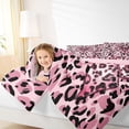 thumbnail image 4 of jejeloiu Leopard Print Bowknot Full Size Comforter Sets,Wild Animals Bedding Sets For Cheetah Lover Reversible 3 Pieces, 4 of 8