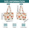 thumbnail image 4 of FORMRS Tote Bag for Women Quilted Large Capacity Travel Work Carry On Shoulder Handbag, Orange Autumn Leaves, 4 of 7