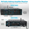 thumbnail image 3 of Pyle Bluetooth Compact PA Speaker & Microphone Receiver Address Amplifier System, 3 of 7