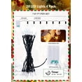 thumbnail image 4 of Cadena de luces LED Brightown de 8 pies y 20 LED, funciona con pilas, 4 of 7