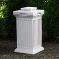 thumbnail image 4 of Good Ideas Savannah Patio Outdoor Decorative Column 30 Gallon Storage Waste Bin, 4 of 4