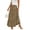 Army Green, variant on Qiopertar Women's A-Line Skirts Elastic Waist Long Maxi Skirts Solid Color Casual Loose Comfy Flowy Pleated Midi Skirts, Light Blue XL