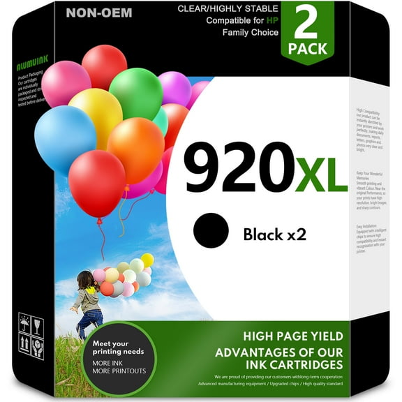920XL Ink Cartridges Compatible for HP 920XL 920 XL Ink Cartridge for OfficeJet 6500A Printer