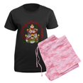thumbnail image 5 of CafePress - Xmassnowdark - Women's Short Sleeve Print T-Shirt and Pants Dark Cotton Pajama Set, 5 of 7
