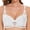 White, variant on Sngxgn Women's Silky Soft Smoothing Wireless Bra(Black,80AB)