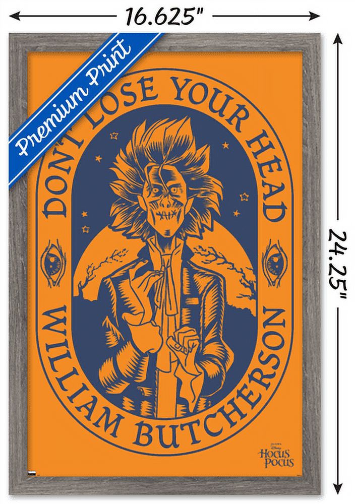 Disney Hocus Pocus - William Butcherson Wall Poster, 14.725" x 22.375", Framed