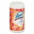 thumbnail image 3 of New LYSOL Brand Disinfecting Wipes, 1-Ply, 7 x 7.25, Mango and Hibiscus, White, 80 Wipes/Canister, 6 Canisters/Carton, 3 of 3