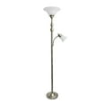 thumbnail image 1 of Elegant Designs 2 Light Mother Daughter Floor Lamp with White Marble Glass, 1 of 5