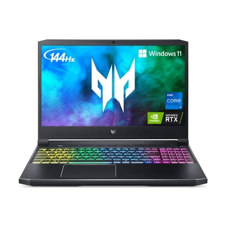 Acer Predator Helios 300 PH315-54-760S Gaming Laptop | Intel i7-11800H | NVIDIA GeForce RTX 3060 GPU | 15.6" FHD 144Hz 3ms IPS Display | 16GB DDR4 | 512GB SSD | Killer WiFi 6 | RGB Keyboard