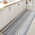 thumbnail image 4 of JONATHAN Y SANTA MONICA 2 x 8 Runner Rug, Haynes Double Stripe - Blue/Light Gray, SMB202E-28, 4 of 8