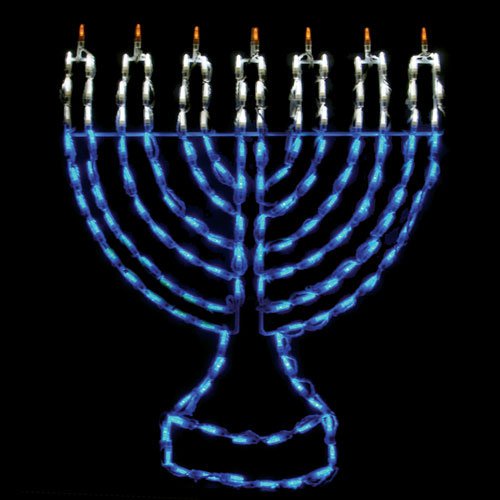 32 in. Outdoor LED Menorah Display 150 Bulbs