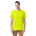 thumbnail image 4 of Gildan Hi Vis Work T-Shirt, High Visibility Workwear Short Sleeve Crewneck Tee, Safety Green Shirt Pack 5, L, 4 of 5