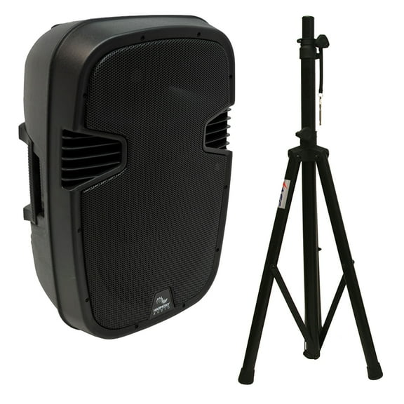 Harmony Audio HA-L12BA Pro DJ Bluetooth 12" 1000W Powered PA Speaker & Stand New