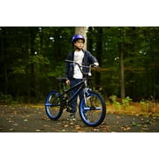 20 Kent Bicycle Chaos Boys Child Bicycle, Matte Black and Blue