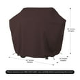 thumbnail image 2 of COVERS&ALL BBQ Grill Cover, 18 Oz Heavy Duty Waterproof UV & Weather Resistant, Outdoor Cover with Air Vents & Drawstrings (64” Inches, Coffee), 2 of 7