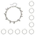 thumbnail image 1 of Guardurnaity Bracelets Stylish Aesthetic Jewelry Silver Valentines Simple Water Drop Women's Anklets Gifts Style Decorations Day Alloy Type1 NO1, 1 of 6