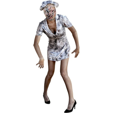Silent Hill Faceless Nurse Costume for Women, One Size, Includes Dress and More