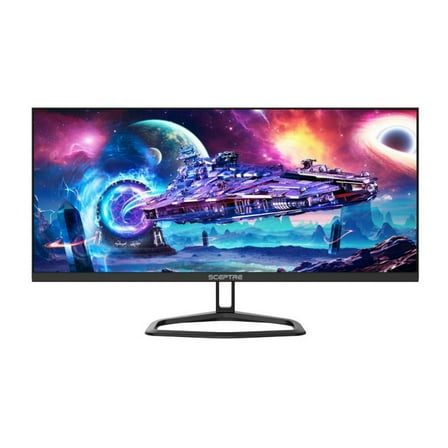 Sceptre 30" 1080P IPS Computer Monitor, Machine Black, E305B-FU200T