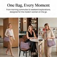 thumbnail image 2 of KXF Women Nylon Crossbody Satchel Purse, Lightweight Waterproof Multi Pocket Handbag for Daily Commute, 2 of 7