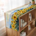 thumbnail image 6 of Sunflower Mountain 120 Inch Table Runner, Summer Watercolor Botanical Farmhouse Dresser Scarf Cotton & Linen Tablerunner for Dining/Kitchen Island/Holiday Party Décor 13" x 120", 6 of 9