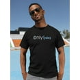 thumbnail image 2 of Smartprints Mens Graphic Tee Black - Only Gains 100% Cotton Classic Fit, 2 of 4