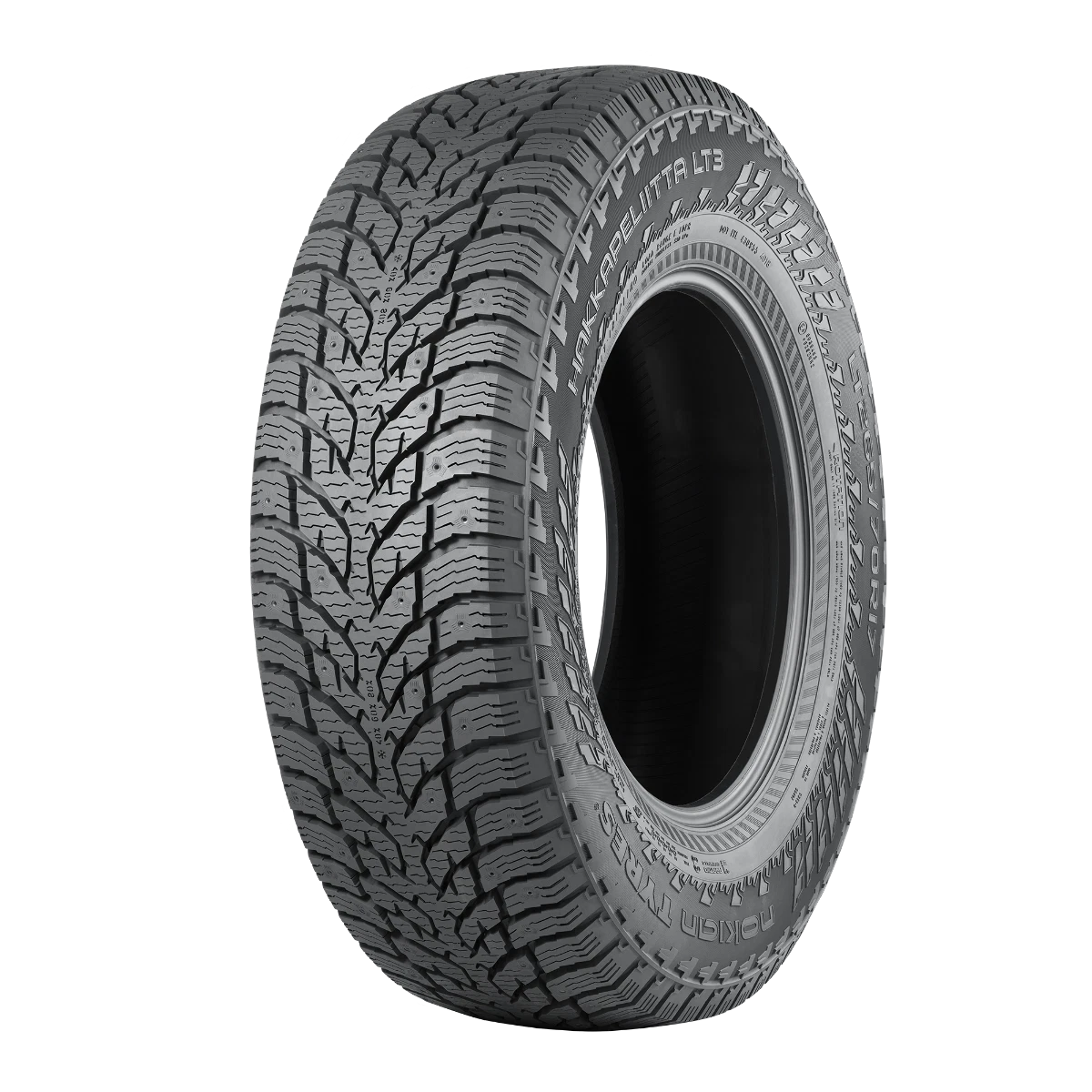Nokian Hakkapeliitta LT 3 Winter LT275/65R18 123/120Q E Light Truck Tire Fits: 2015-23 Ford F-150 Lariat, 2019-23 Chevrolet Silverado 1500 LT Trail Boss