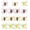 Multi 2, variant on Silicone Soft Dice Fishing Lures: 12pcs Multiple Tentacles Slow Sink Soft Plastic Baits for Bass Drop Shot Finess Wacky Rig