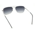 thumbnail image 4 of Concave Curved Metal Vintage Double Bridge Air Force Pilots Sunglasses Silver - Smoke, 4 of 4