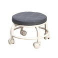 thumbnail image 5 of Low Rolling Seat,low round rolling stool with wheels Short Stool,Low Stool with Wheels Rotatable Movable Chair,Roller Seat Chair 360 degree Rotating Stool Chair,Home Bench Low Rolling Seat Sofa Gray, 5 of 10