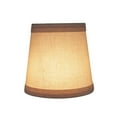 thumbnail image 7 of Aspen Creative 32714-5 Small Hardback Empire Shape Chandelier Clip-On Lamp Shade Set (4 Pack), Transitional Design in Off White, 4" bottom width (3" x 4" x 4"), 7 of 7